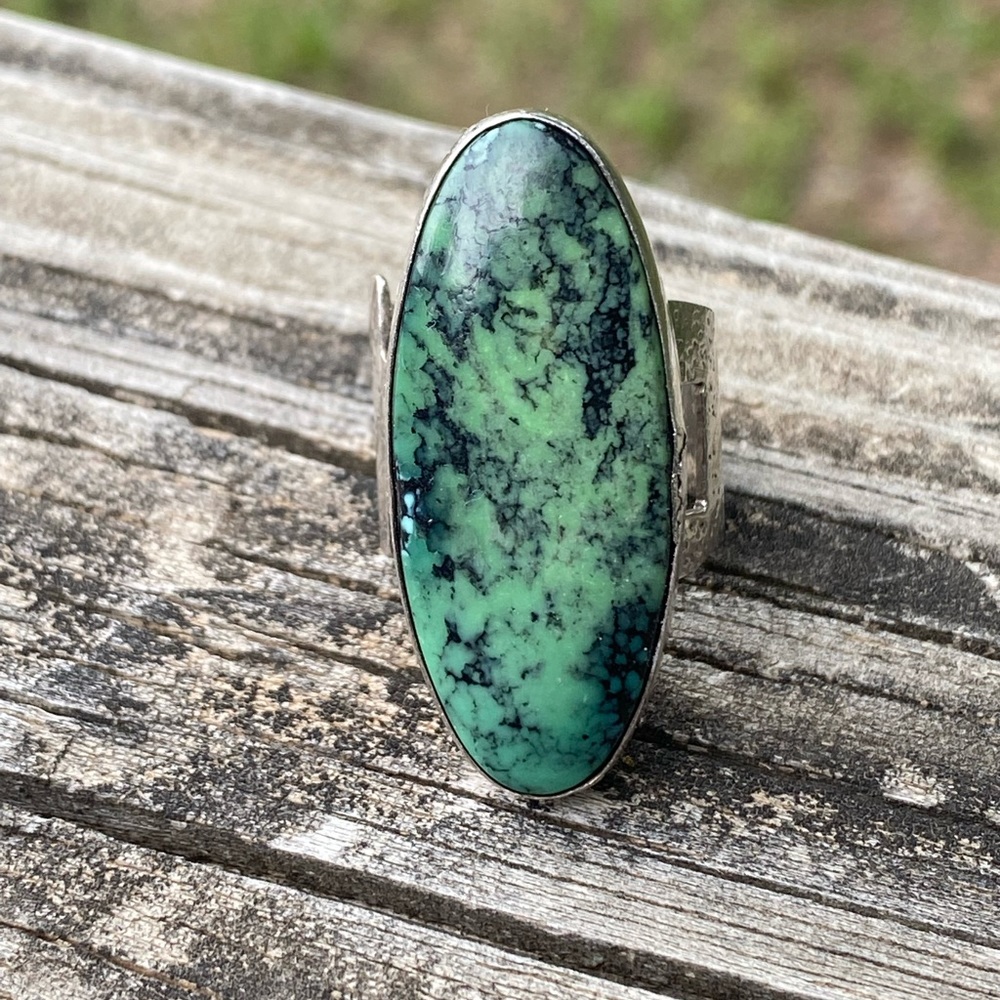 Gorgeous New Mexico Sterling Silver & Turquoise Ring! Stunning Ring